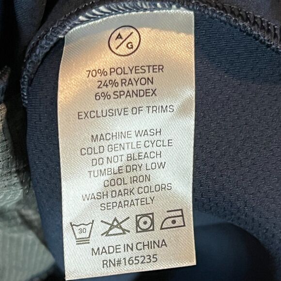 Asher Golf Jacket Mens Small Blue Performance Full Zip Outdoors Casual Preppy - Picture 5 of 9